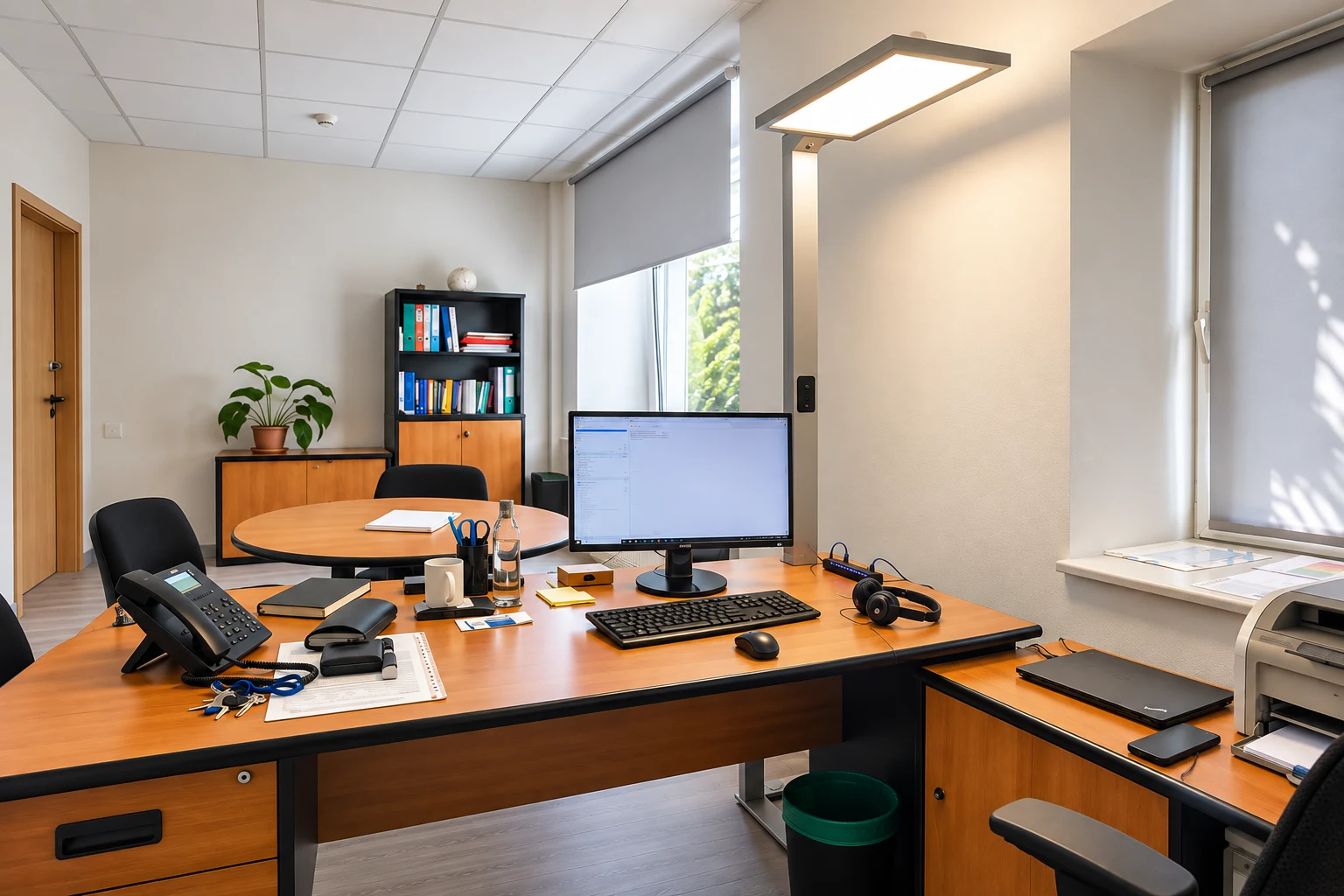 Büro mit Besprechungsbereich
