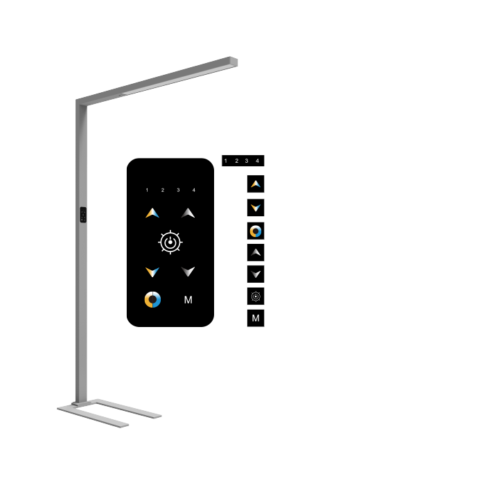 LED büro stehleuchte