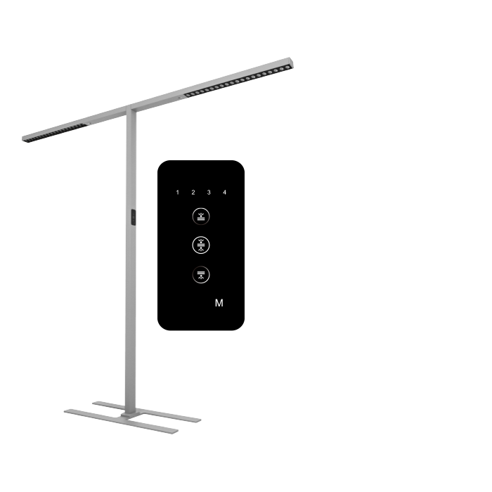Natural daylight floor lamp