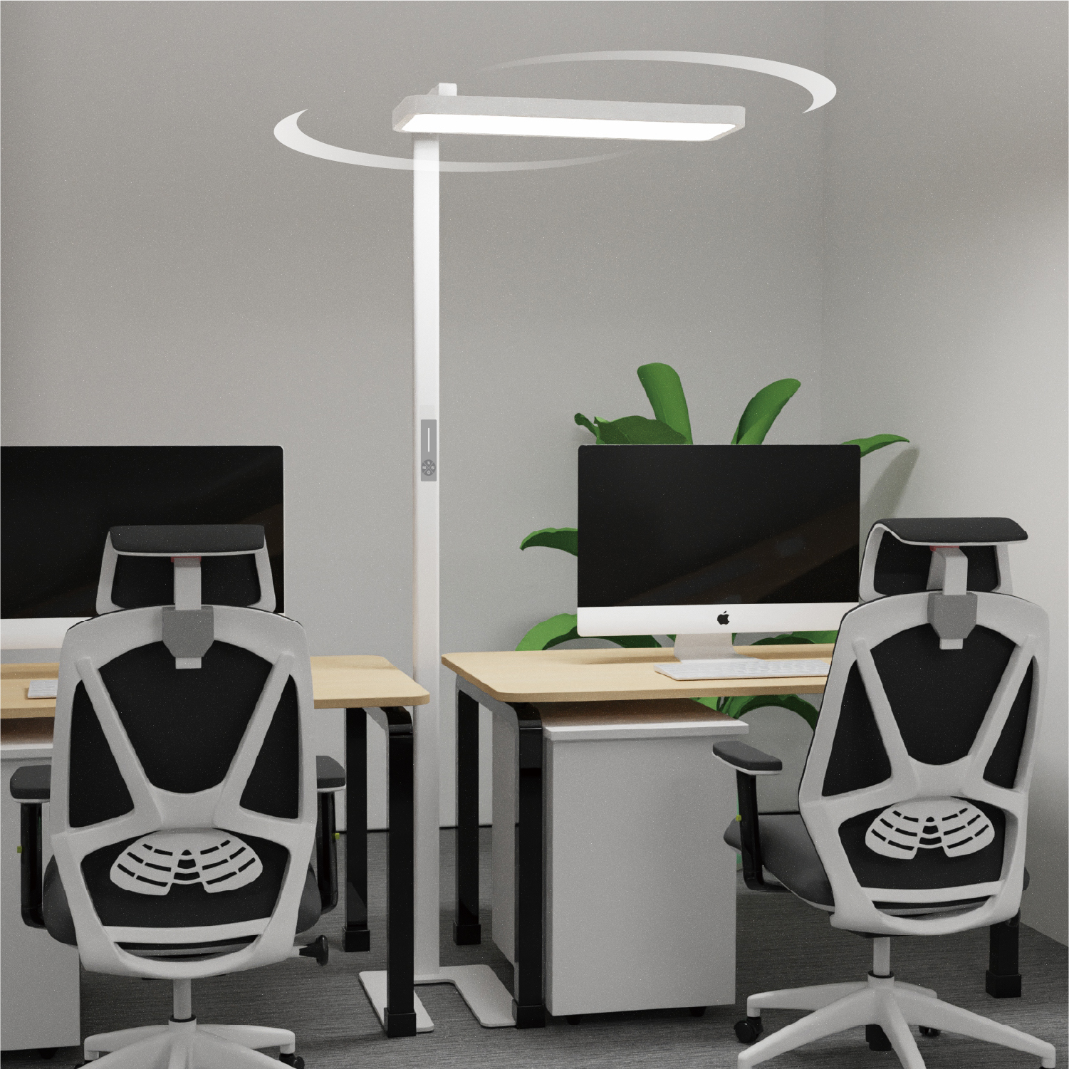 Rotatable floor lamp